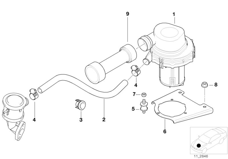 Original BMW Suction Hose Z8 Roadster E52 HUBAUER Shop De