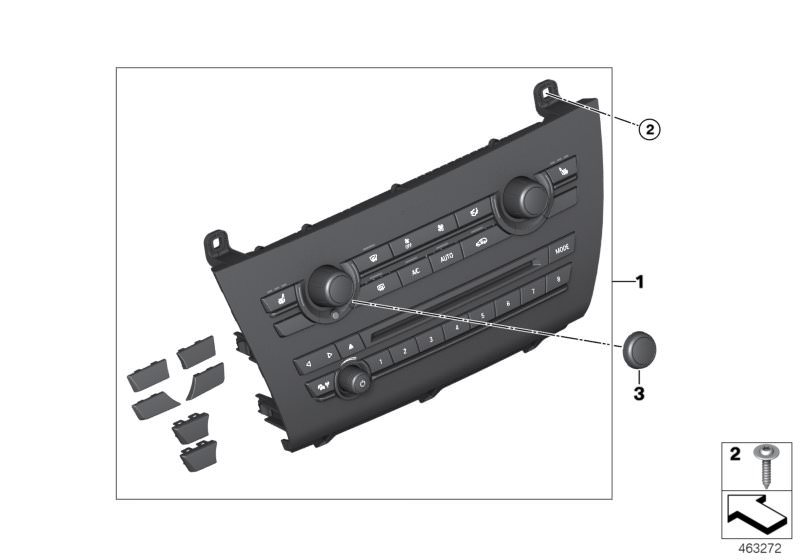 Original Bmw Repair Kit Radio And A C Control Panel Z Roadster E