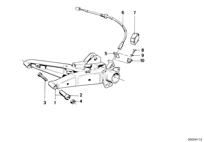 Picture board REAR AXLE SUPPORT/WHEEL SUSPENSION for the BMW Classic parts  Original BMW spare parts from the electronic parts catalog (ETK) for BMW motor vehicles (car)   Blind plug, Hex Bolt, ISA screw, Self-locking hex nut, SET RUBBER MOUNTING ECCENTRI