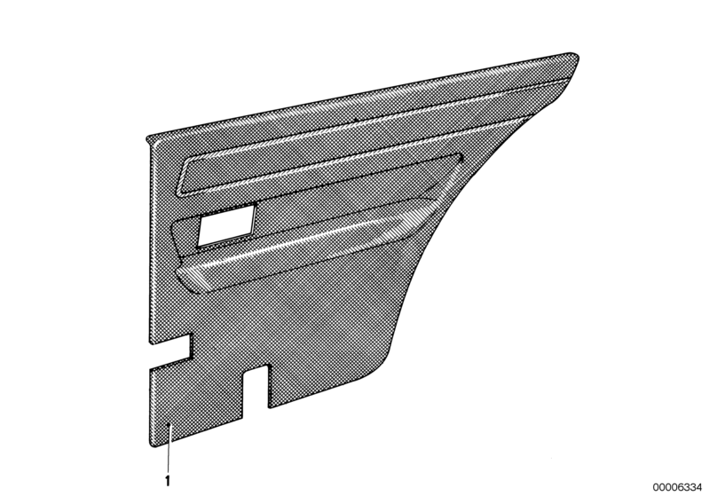 Picture board Lateral trim panel rear for the BMW Classic parts  Original BMW spare parts from the electronic parts catalog (ETK) for BMW motor vehicles (car)   Lateral trim panel rear left