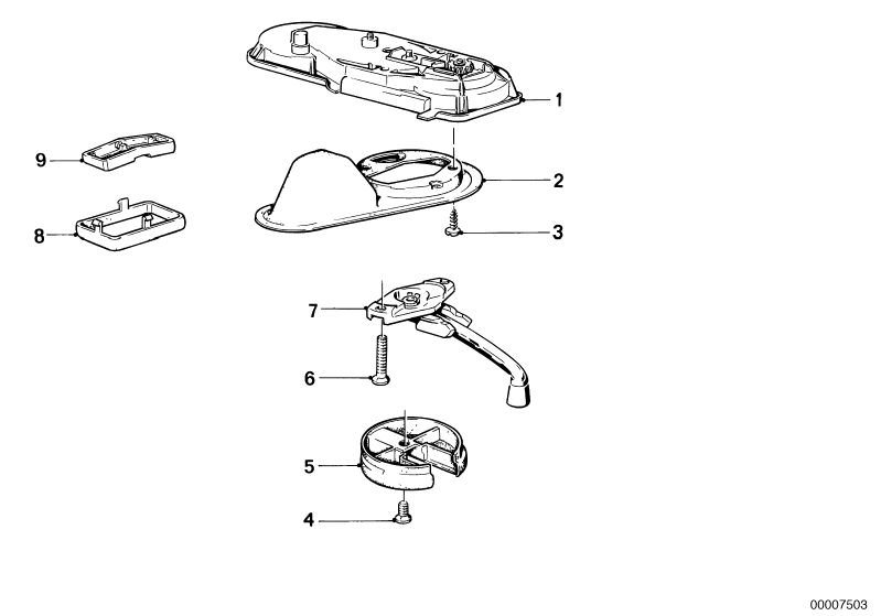 Picture board SLIDING LIFTING ROOF-MANUAL OPERATION for the BMW Classic parts  Original BMW spare parts from the electronic parts catalog (ETK) for BMW motor vehicles (car)   CRANK, Csk.fillister head screw, MANUAL SLIDING-LIFTING ROOF TRANSMISSION, Reces