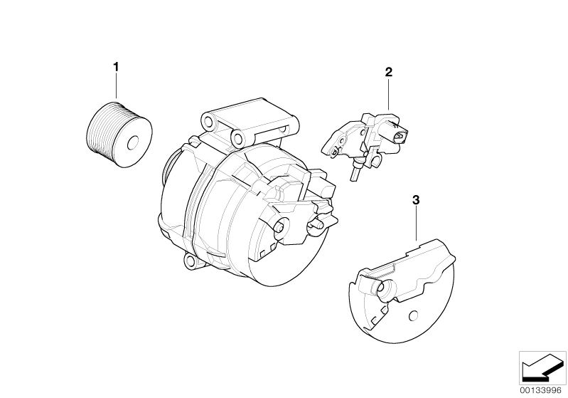 Alternator, individual parts 100/110A