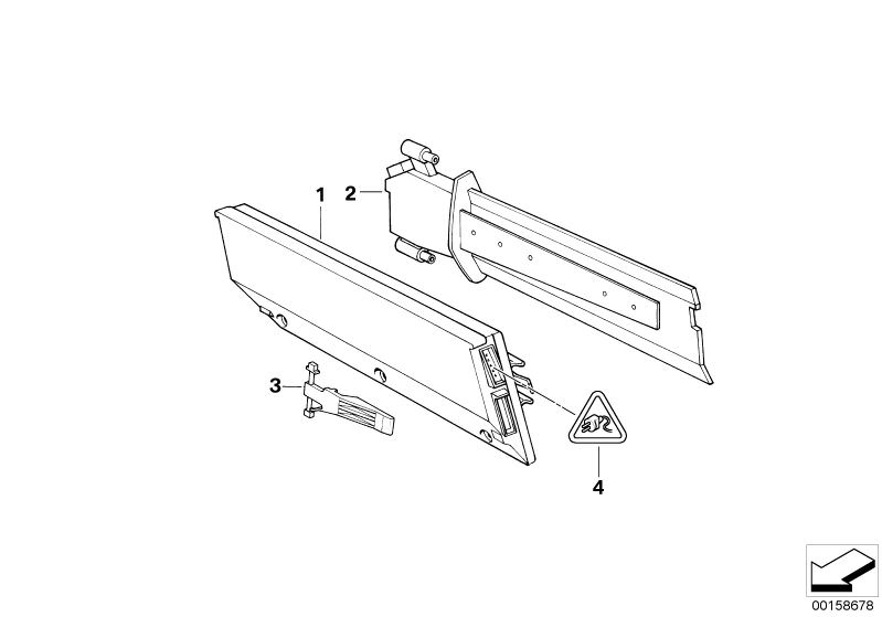 Picture board CONTROL UNIT AIR CONDITION./LIMIT SWITCH for the BMW Classic parts  Original BMW spare parts from the electronic parts catalog (ETK) for BMW motor vehicles (car)   CONTROL UNIT F AUTOM.AIR CONDITIONING, LIMIT SWITCH, Universal socket housing