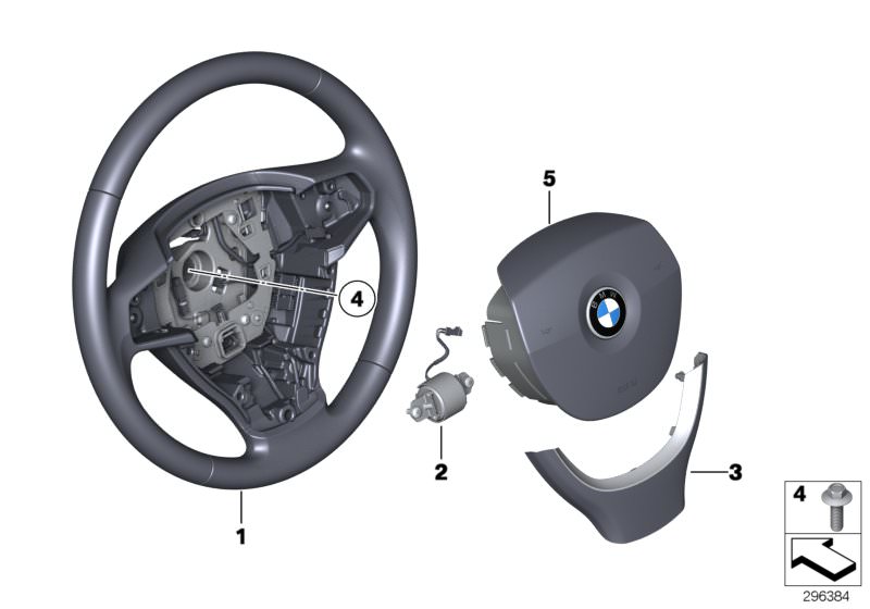BMW Steering wheel airbag multifunctional 530d F10 | HUBAUER-Shop.de