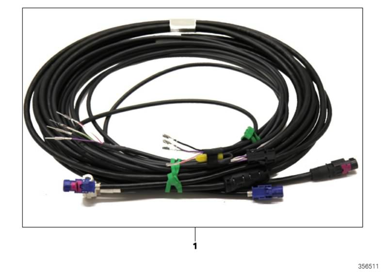 Bildtafel Reparaturumfänge Sonderleitungen für die BMW 7er Modelle  Original BMW Ersatzteile aus dem elektronischen Teilekatalog (ETK) für BMW Kraftfahrzeuge( Auto)    Rep.-Modul CIC - Ethernet/USB