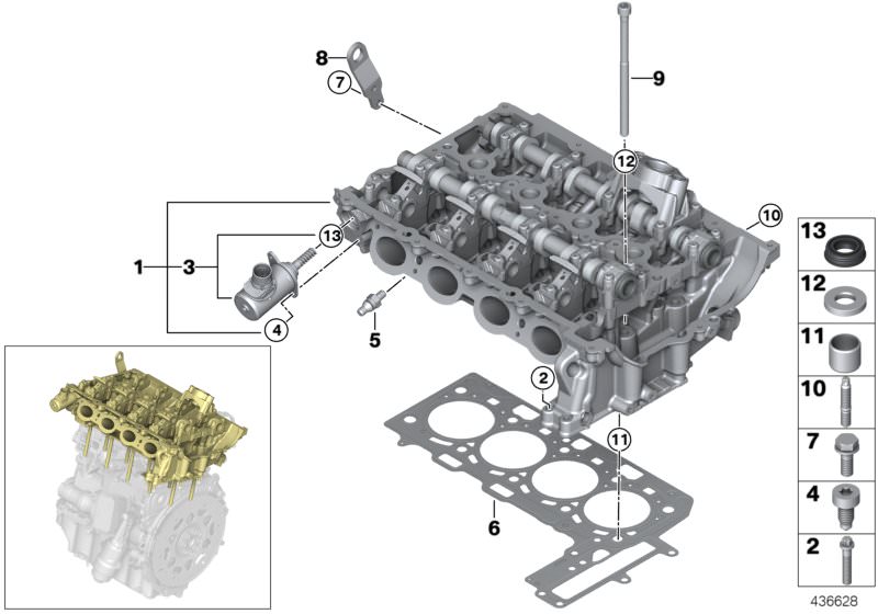 Cylinder head/Mounting parts