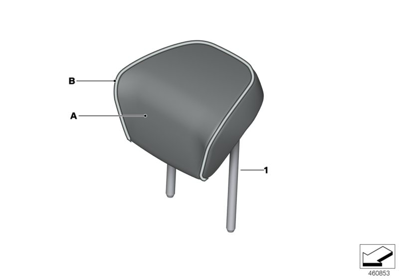 Individual Kopfstütze Sitz hinten aussen