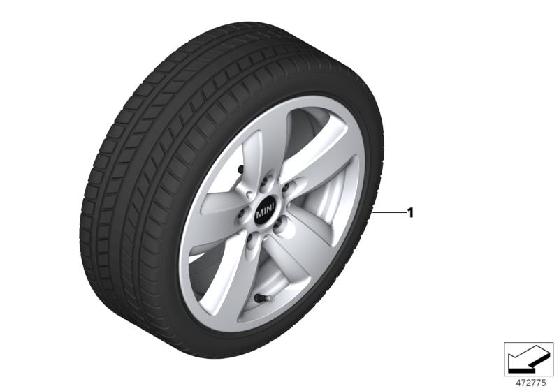 Ruota inv. compl. Revolite Spoke 517