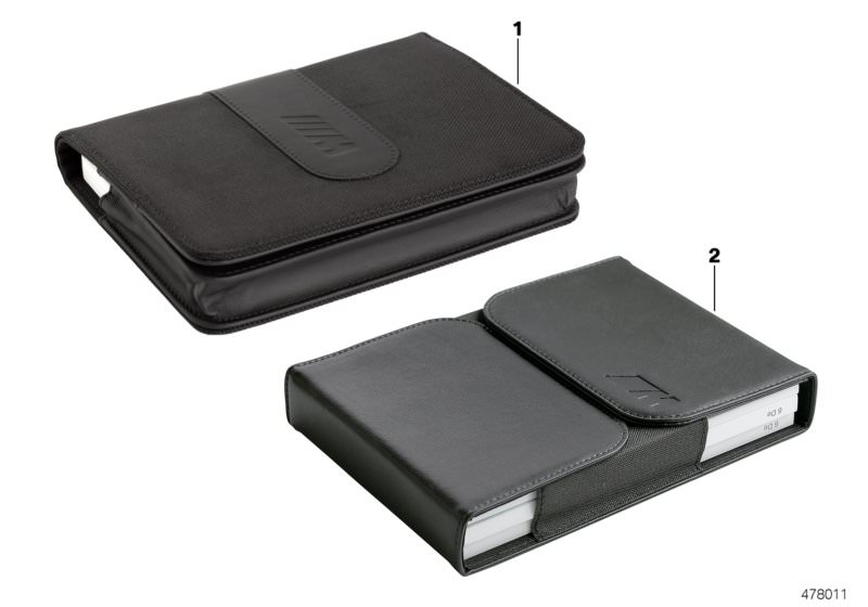 Picture board On-board booklet case BMW M for the BMW 7 Series models  Original BMW spare parts from the electronic parts catalog (ETK) for BMW motor vehicles (car) 
