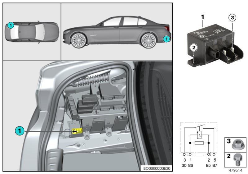 BMW Relais Trennung 2. Batterie K447 M550iX G30 | HUBAUER-Shop.de