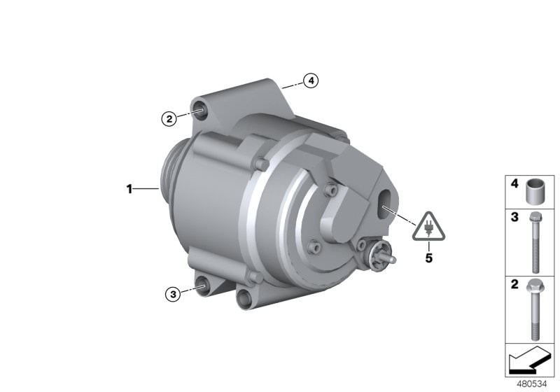 Alternator 105A compact