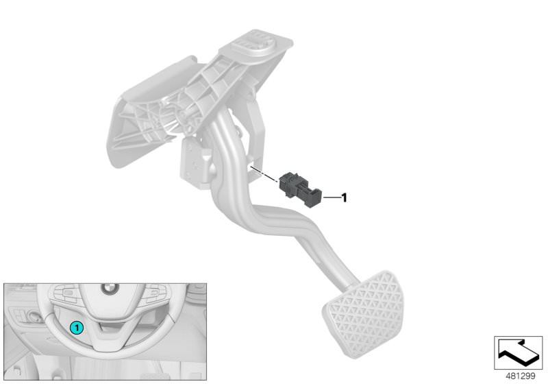 Bildtafel Schalter Bremslicht für die BMW 5er Modelle  Original BMW Ersatzteile aus dem elektronischen Teilekatalog (ETK) für BMW Kraftfahrzeuge( Auto)    Bremslichtschalter