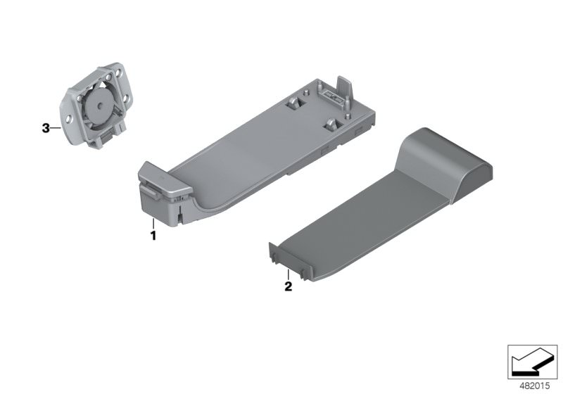 Picture board Base plate for the BMW 2 Series models  Original BMW spare parts from the electronic parts catalog (ETK) for BMW motor vehicles (car)   Base plate, Cover, Electric fan