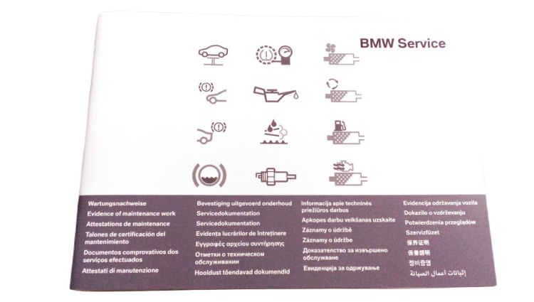 Original BMW Service booklet, multi-lingual Z4 Roadster E85 MULTILINGUAL (01402955001)