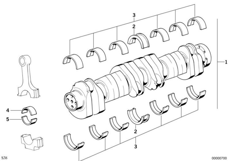 Bearing shell yellow, Number 05 in the illustration