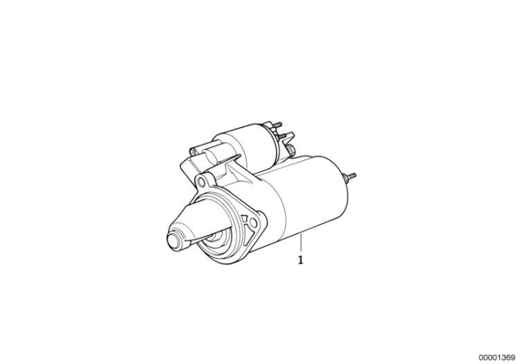 RP Anlasser, numéro 01 dans l'illustration