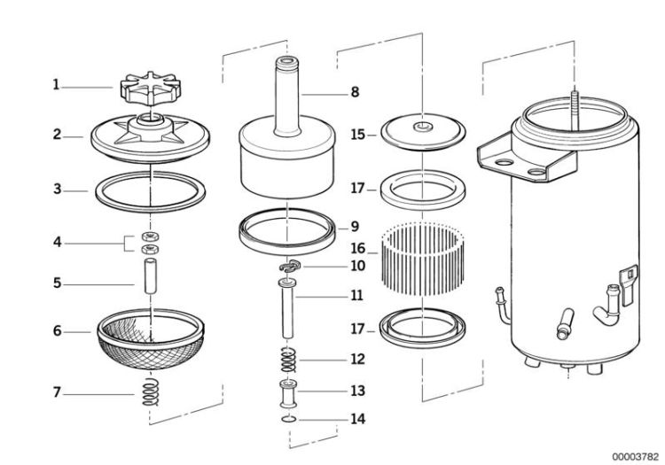 Rubber seal, Number 17 in the illustration
