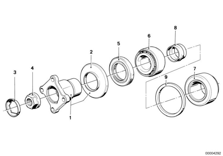 Tapered roller bearing, Number 07 in the illustration