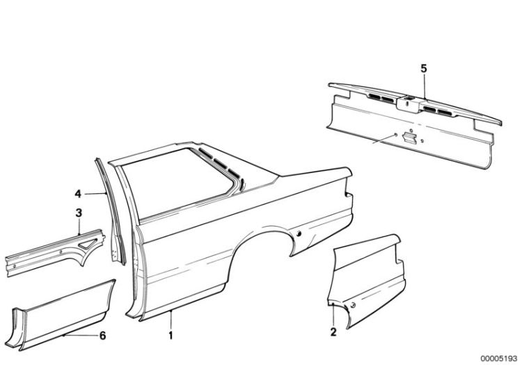 Chest strip, right rear, Number 03 in the illustration