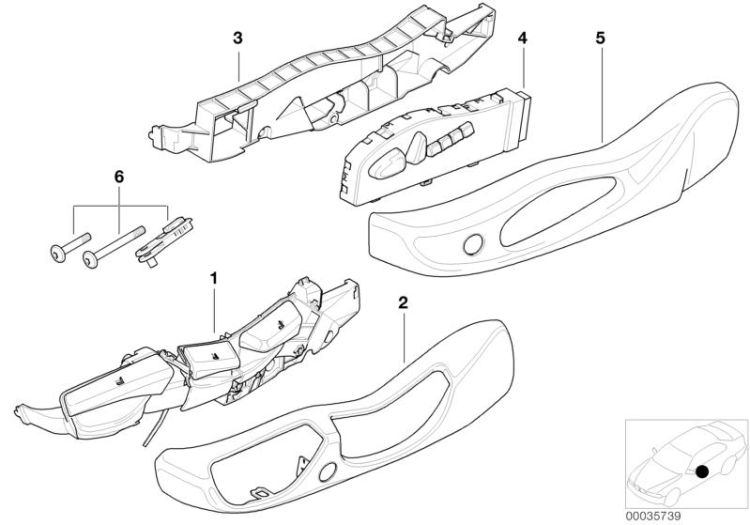 61308099072 Actuation unit right Seats Front seat BMW X5 E70 61308226310 E46 E53 >35739<, Unidad de accionamiento dcha.