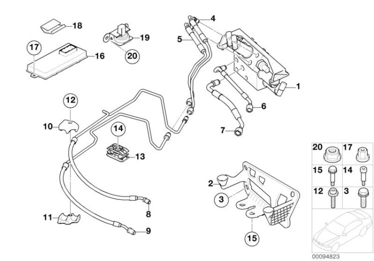 Pressure hose assy, Number 07 in the illustration