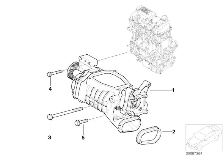 07137512998 Hex Bolt with washer Engine Exhaust manifold Mini Cabrio Cabrio  Cabrio  >97364<, Vite Esagonale con Rondella