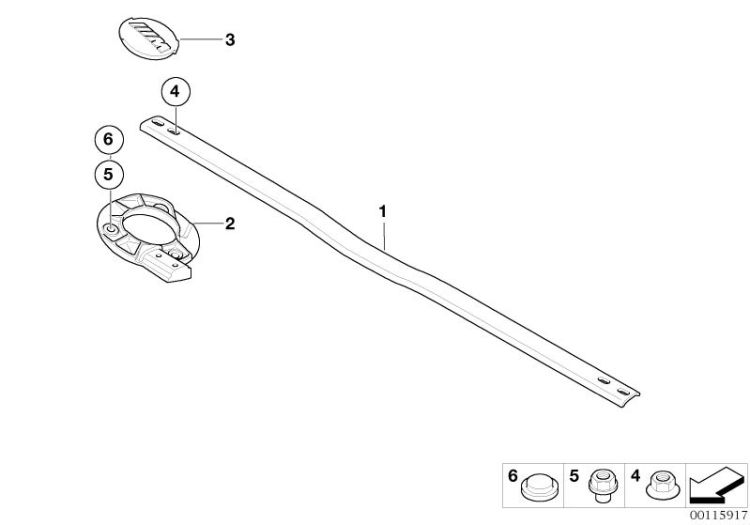 51717895250 Bracket right Vehicle trim Mounting parts engine compartment BMW 3er E90 E46 >115917<, Soporte derecho