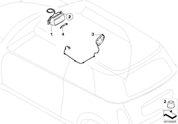 Fillister head screw with collar, Number 02 in the illustration