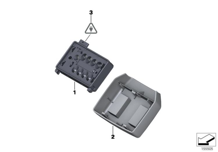 61359224853 Rain and light sensor Vehicle electrical system Control units modules sensors Mini Paceman Paceman  61359124112 E81 E88 E82 E92 Clubman  Clubman N Cabrio  Cabrio N Coupé  Roadster  Countryman  Paceman  E84 E89 >155505<, Sensor de lluvia y luz