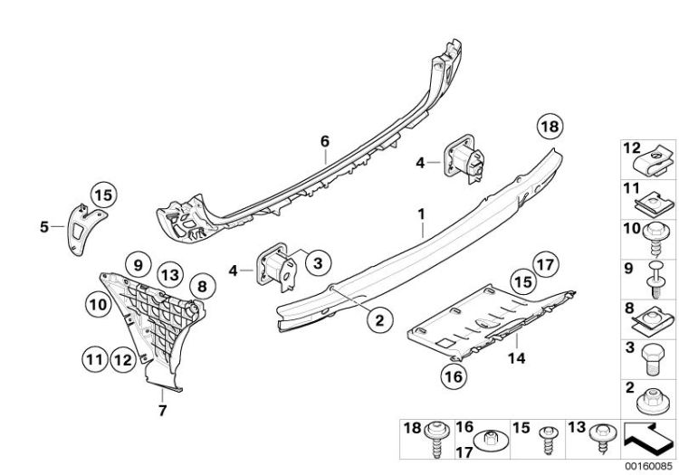 Bracket, mount rear right, Number 05 in the illustration