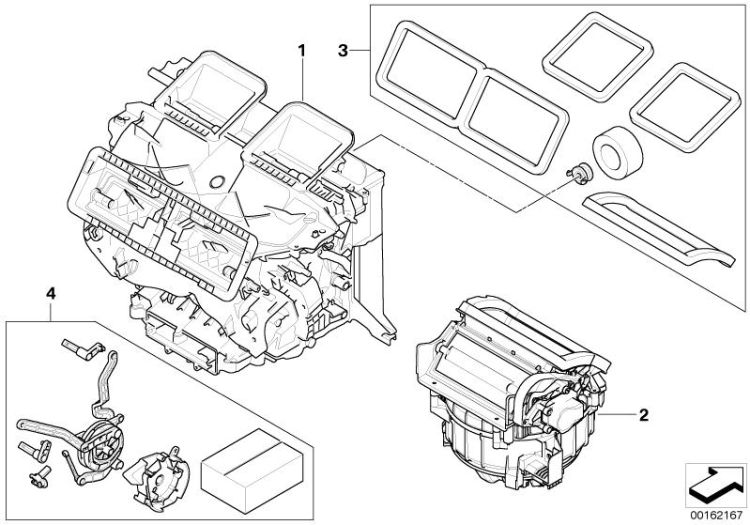 Blower housing, Number 02 in the illustration