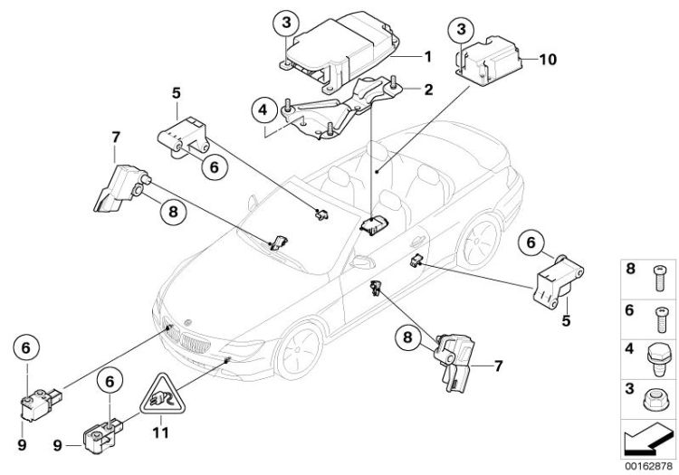 Original BMW Control unit airbag 6er F06 | HUBAUER-Shop.de