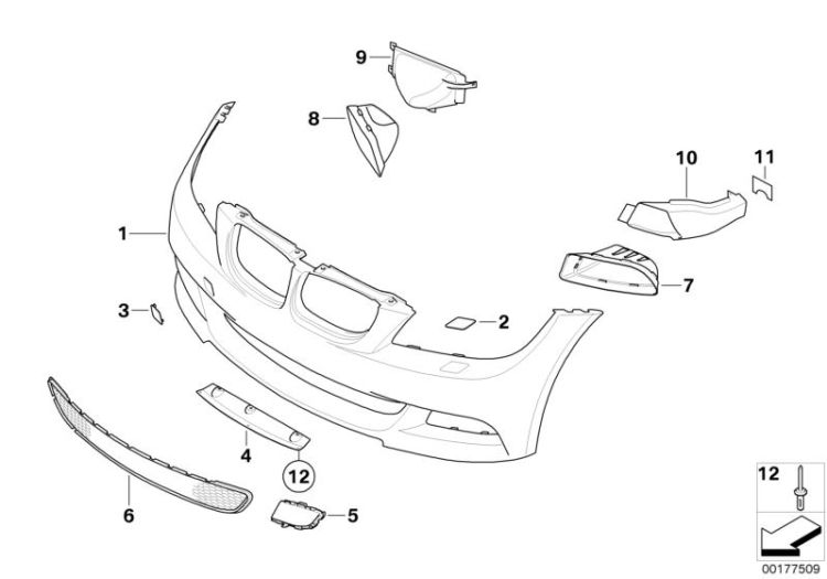 Air duct MOEK right closed, Number 07 in the illustration