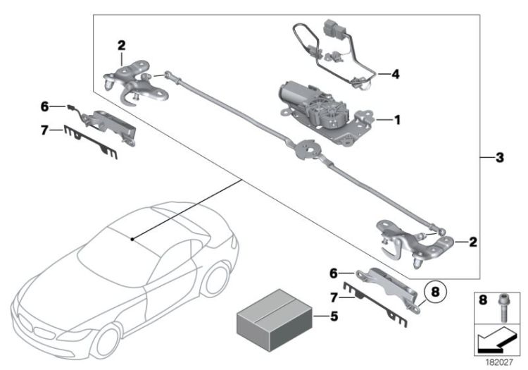 Drive, locking mechanism, Number 01 in the illustration