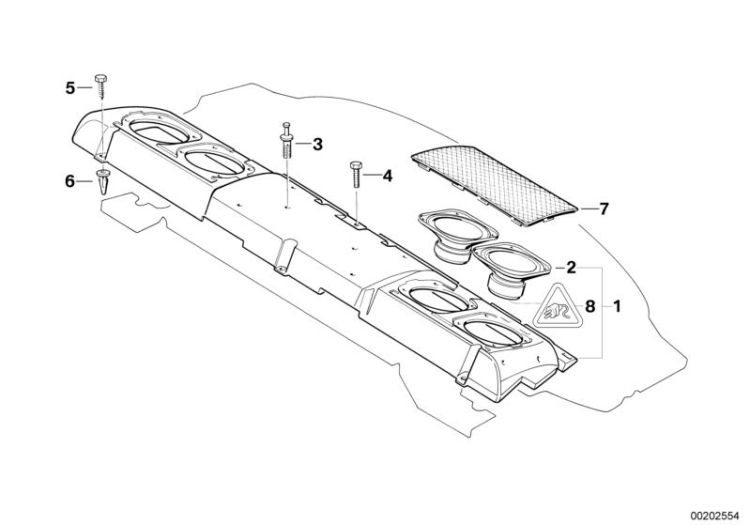 Plug housing, Number 08 in the illustration