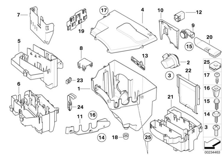 Conduite de ventilation, numéro 09 dans l'illustration