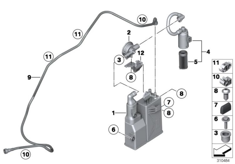 Activated Charcoal Filter, Number 01 in the illustration