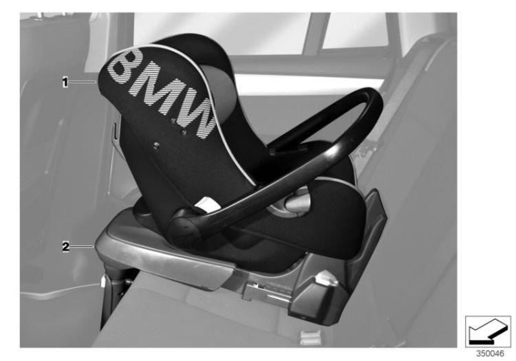 BMW Baby Seat 0+, Number 01 in the illustration