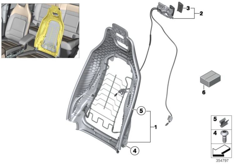 52108099039 Screw Seats Front seat Mini 3 Türer ONE/Cooper  1er  F20 E81 E88 E82 F23 F22 F30 F31 E92 F34 F32 E60 E61 BMW i3  BMW i8  2er  3er  F82 E84 F25 X4  E53 E89 >354797<, tornillo