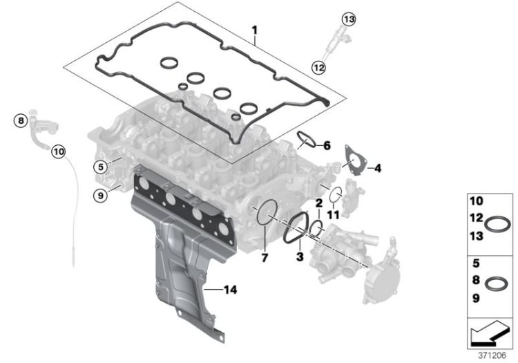 Joint torique, numéro 11 dans l'illustration