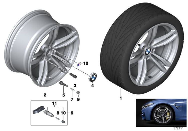 Light alloy rim Ferricgrey, Number 02 in the illustration