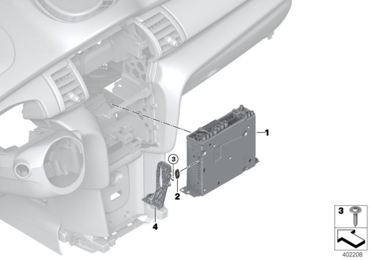 Headunit Basic Navigation, Nummer 01 in der Abbildung