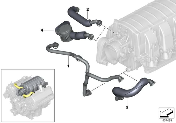 Conduite de ventilation Zyl. 5-8