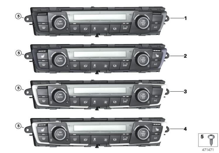 Automatic air conditioning control, Number 03 in the illustration