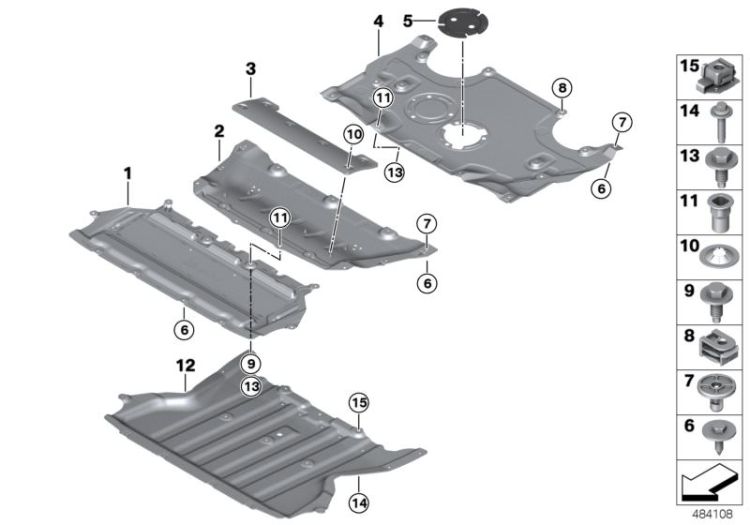 Cache boîtier de direction, numéro 02 dans l'illustration