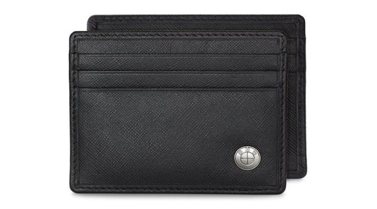 Etui carte de crédit BMW Basic homme d`origine BMW black leather  (80212344455) | HUBAUER-Shop.de