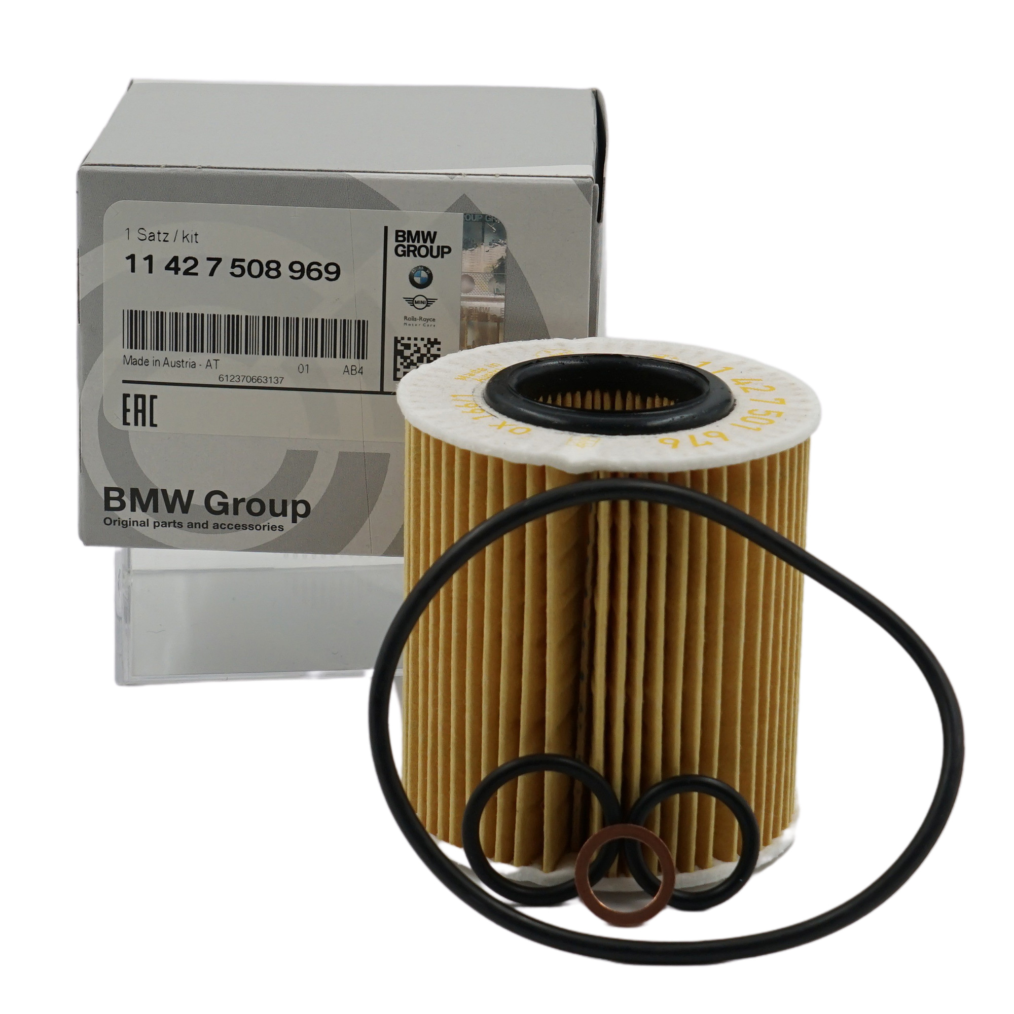 Original BMW Set oil-filter element (11427508969) | HUBAUER-Shop.de