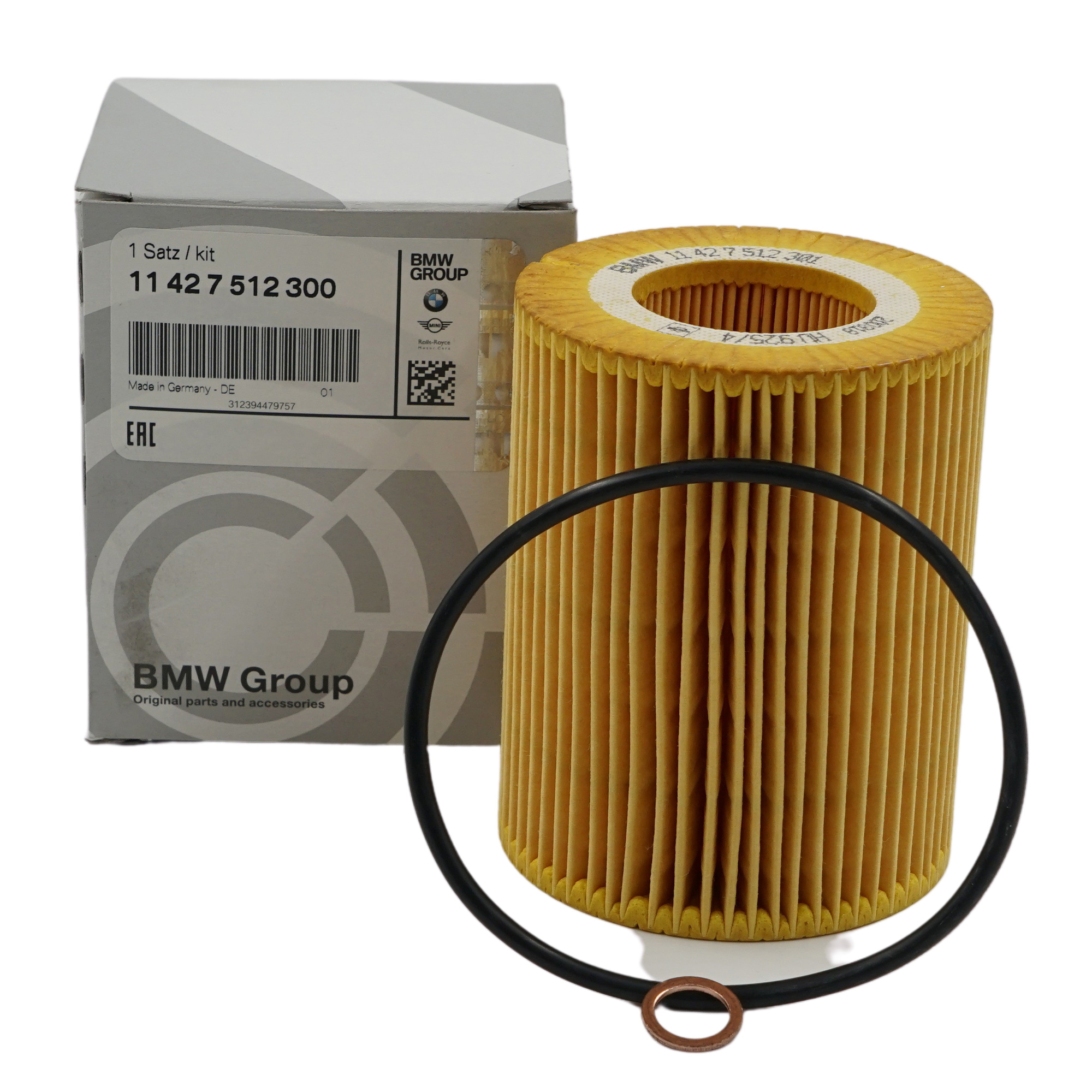 Original BMW Set oil-filter element (11427512300) | HUBAUER-Shop.de