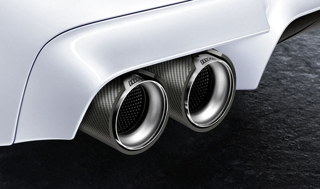 Embout d`échappement carbone d`origine BMW M Performance (18302348835) |  HUBAUER-Shop.de