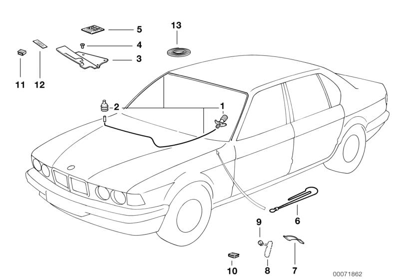 Original BMW Butylschnur Terostat 2460 8er E31 Breite = 6MM, Länge = 20M